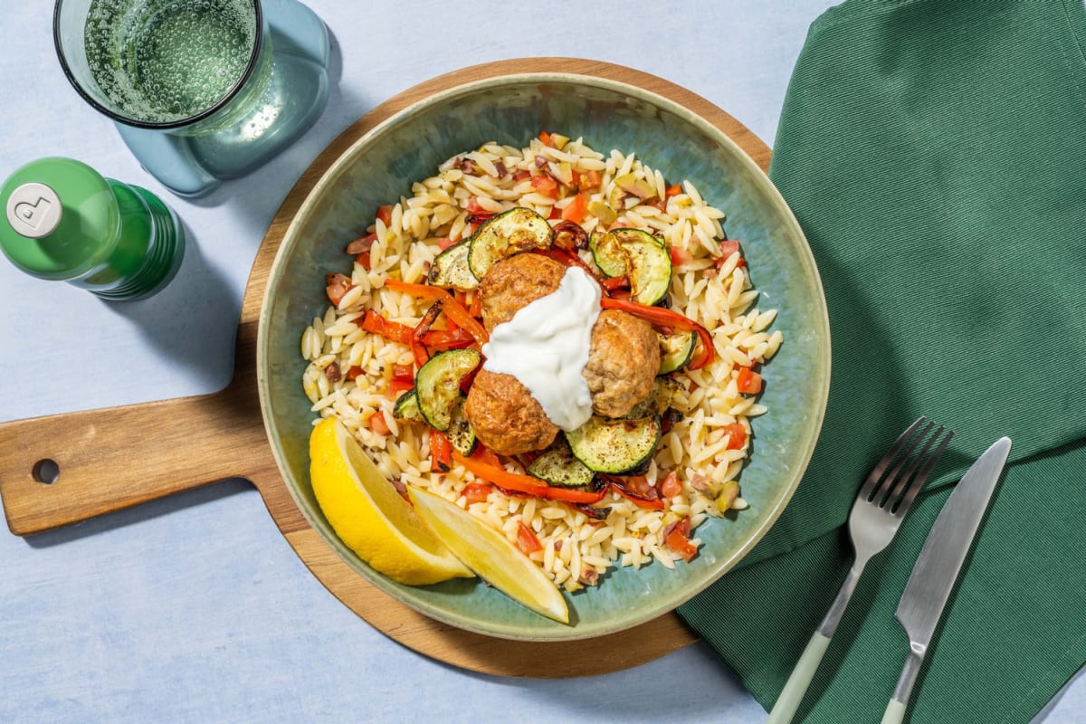 Boulettes de bœuf à la grecque au poivre au citron