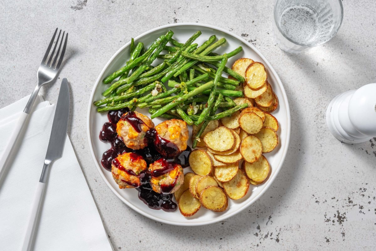 Smart Cheddar and Beef Meatballs