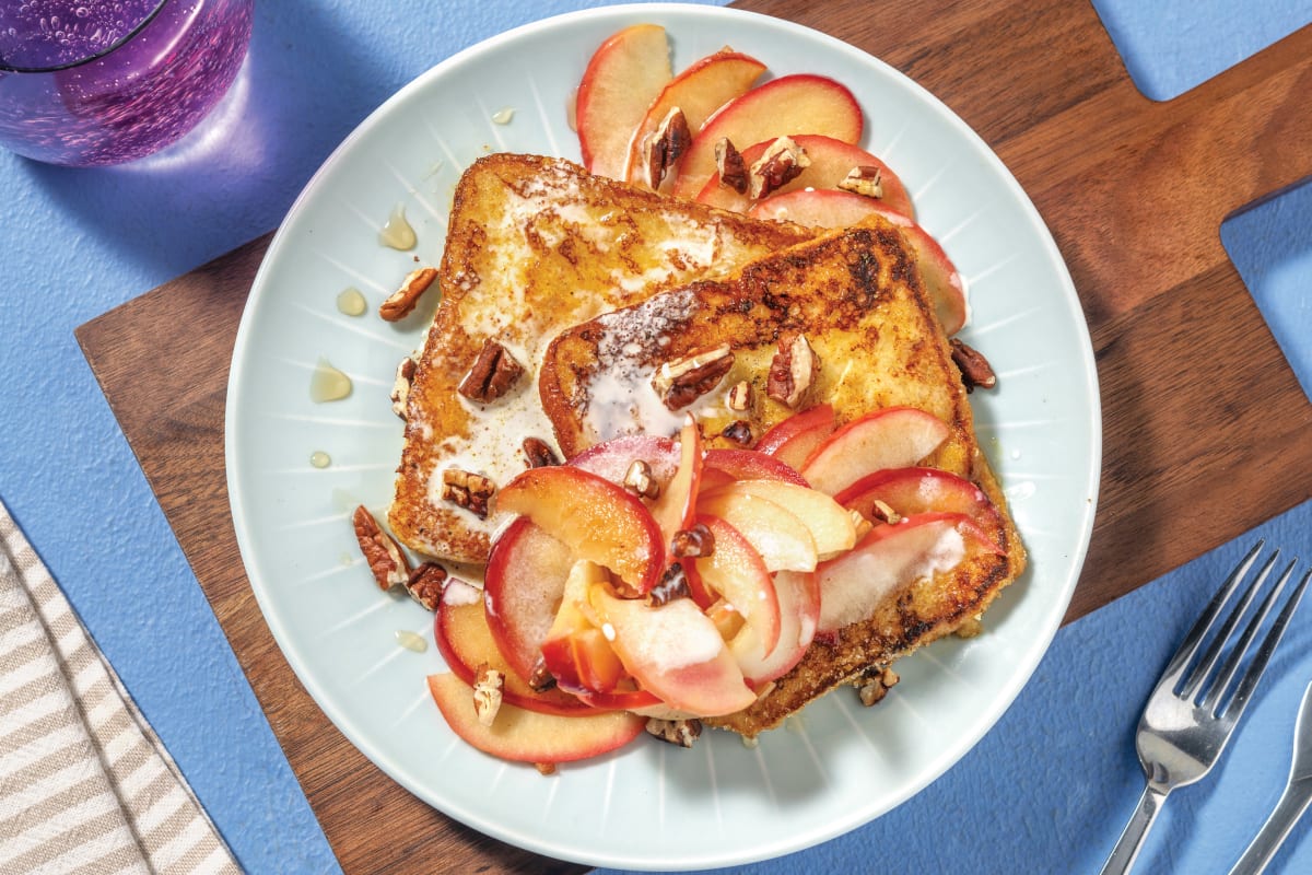 Apple-Spiced Brioche French Toast