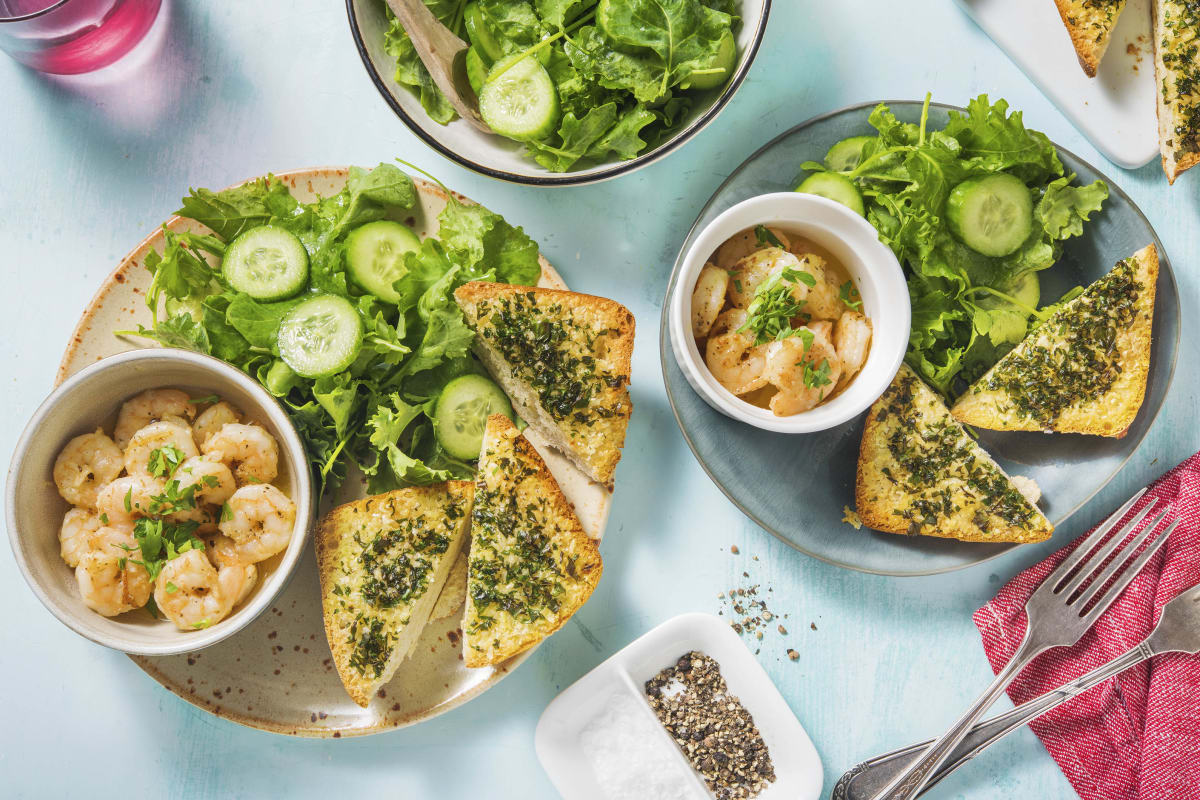 Broiled Garlic and Herb Butter Shrimp