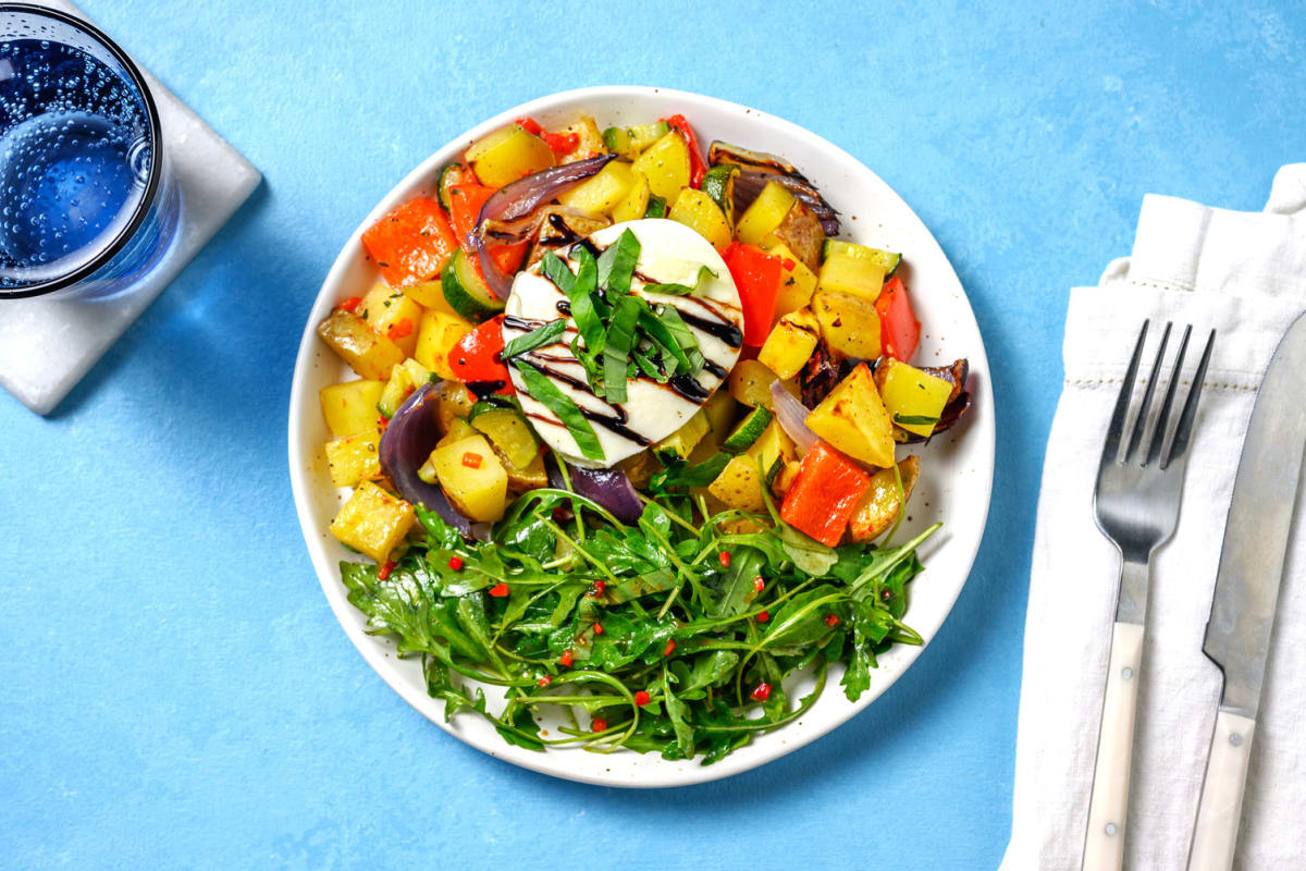 Büffelmozzarella mit süsser Peperoncini-Marinade