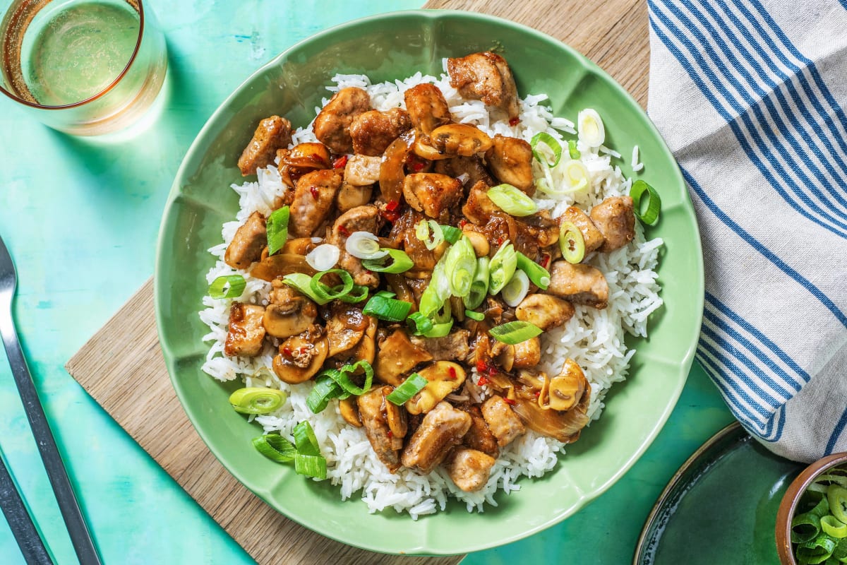 Bulgogi Pork and Mushroom Stir-Fry