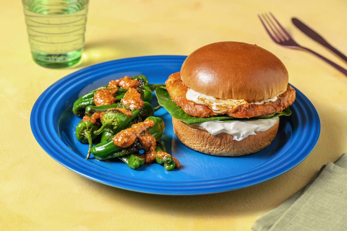Burger Española! mit Paprika-Poulet