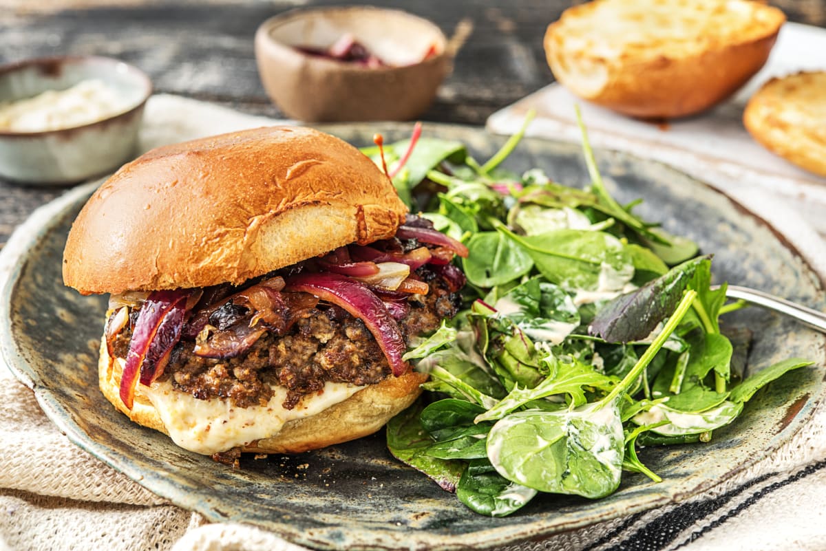 Retro Burger Recipe | HelloFresh