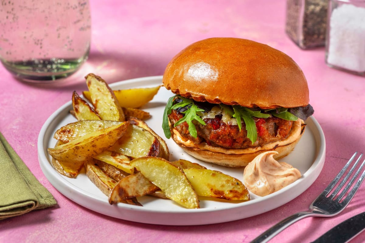 Burgers à la saucisse grillée