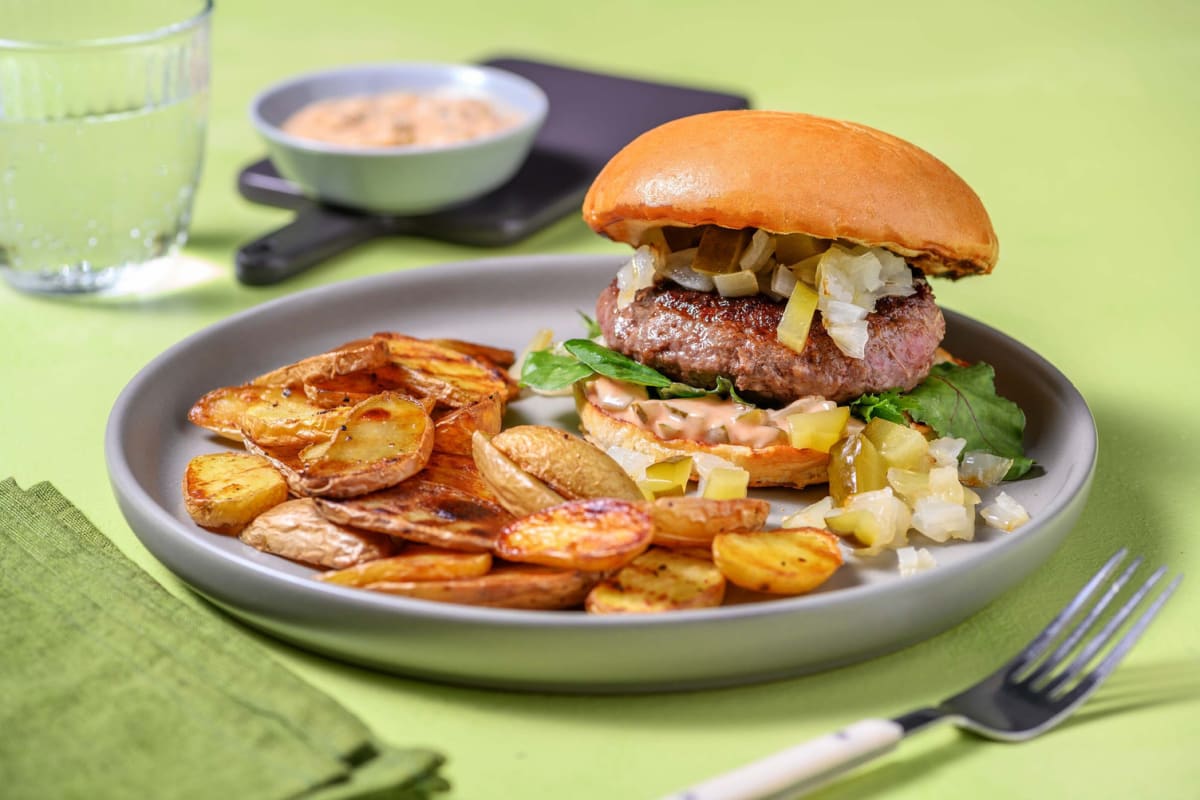 Grilled Onion Burger