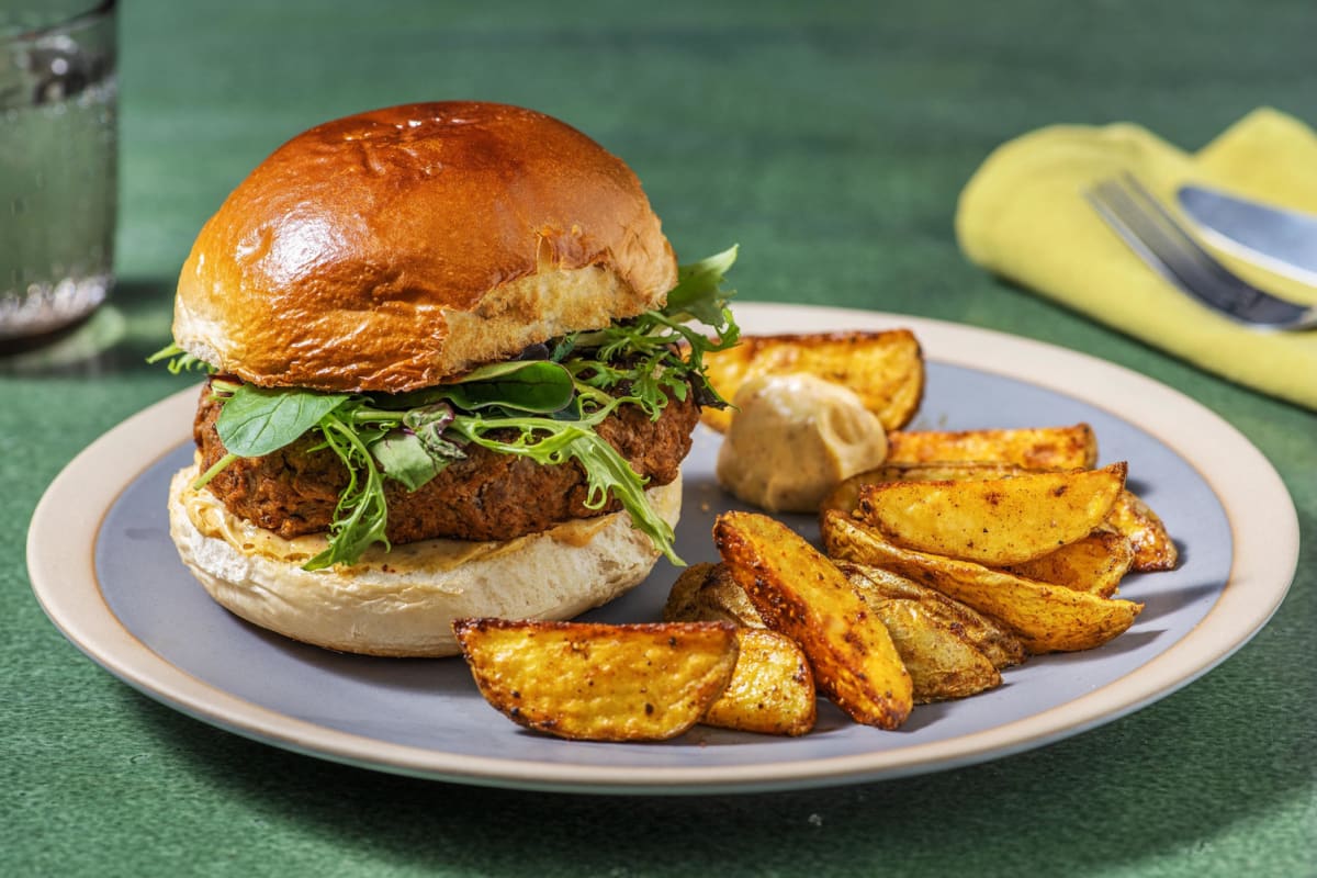 Tikka-Style Lamb Burgers