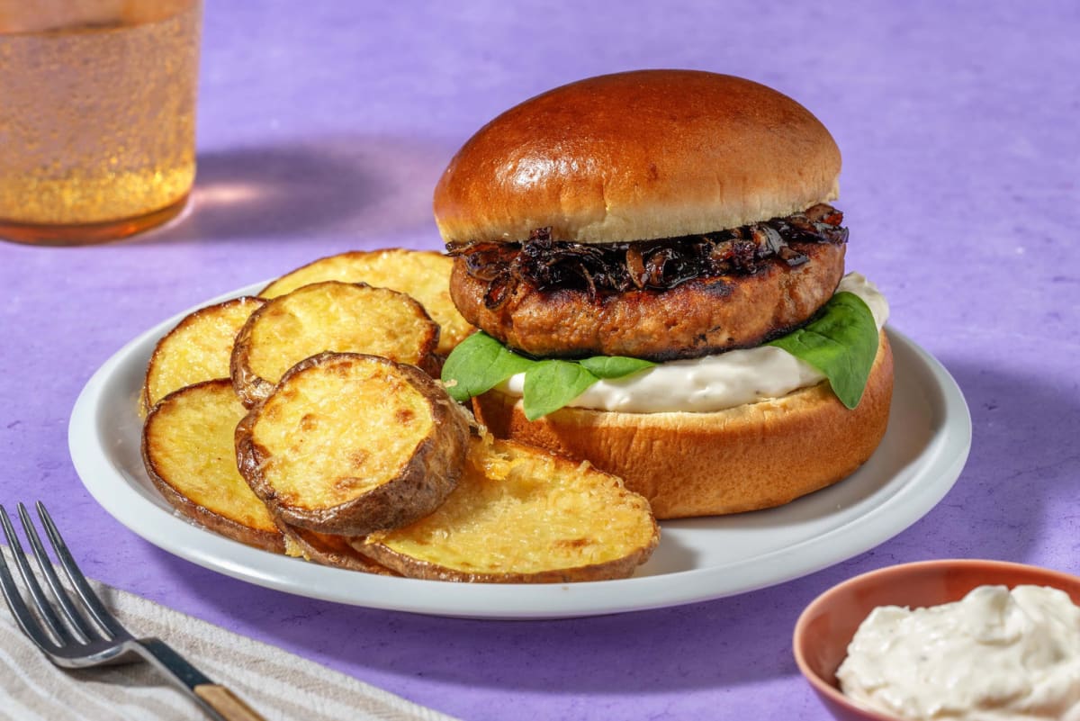 Italian-Inspired Beyond Meat® Burgers