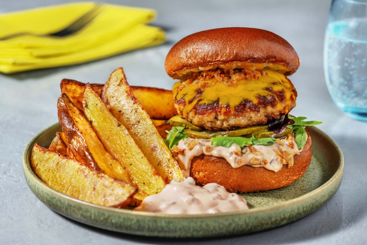 Crunchy Beyond Meat® Burgers