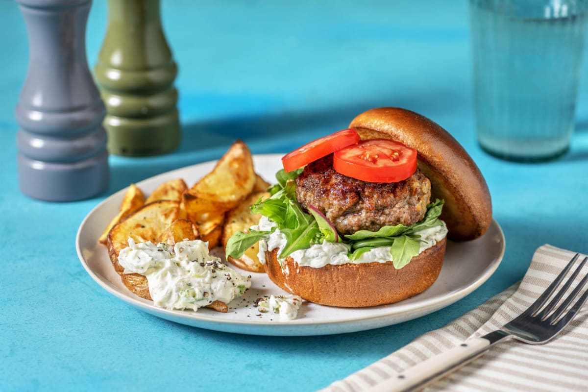 Bodega-Inspired Beyond Meat® Burgers