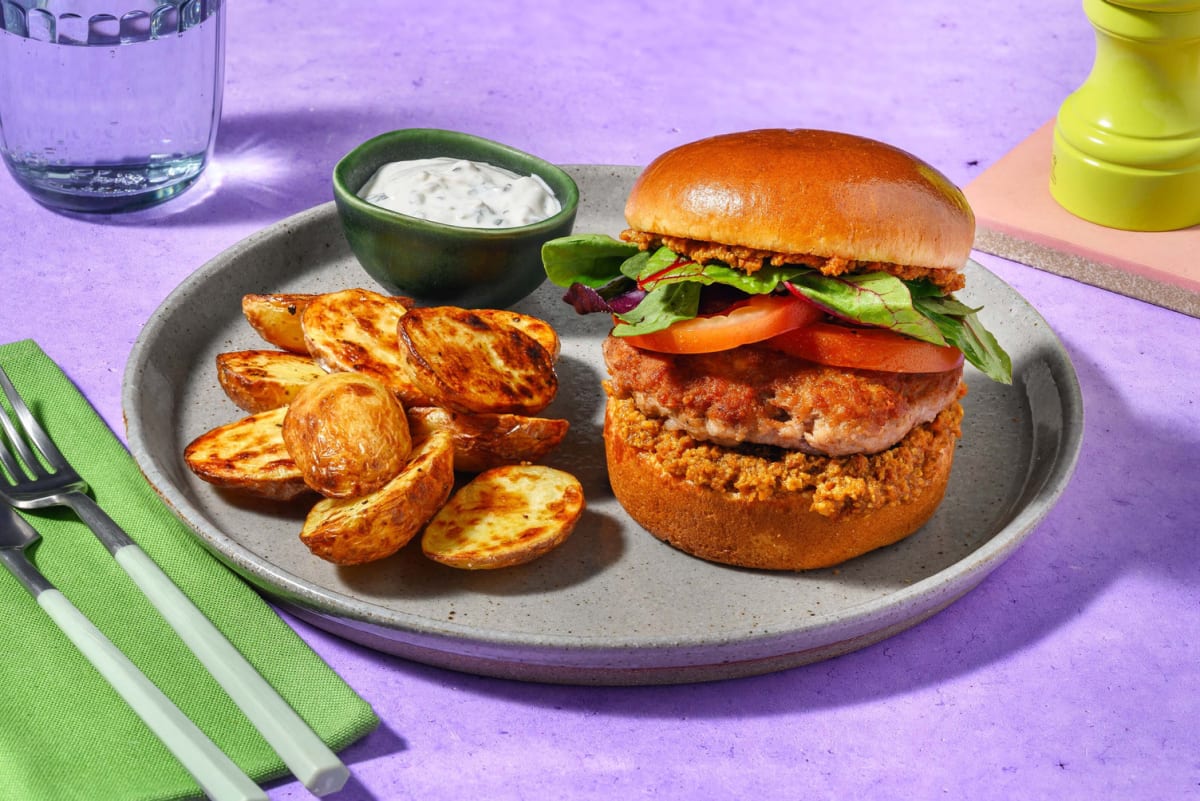 Mediterranean Turkey Burger