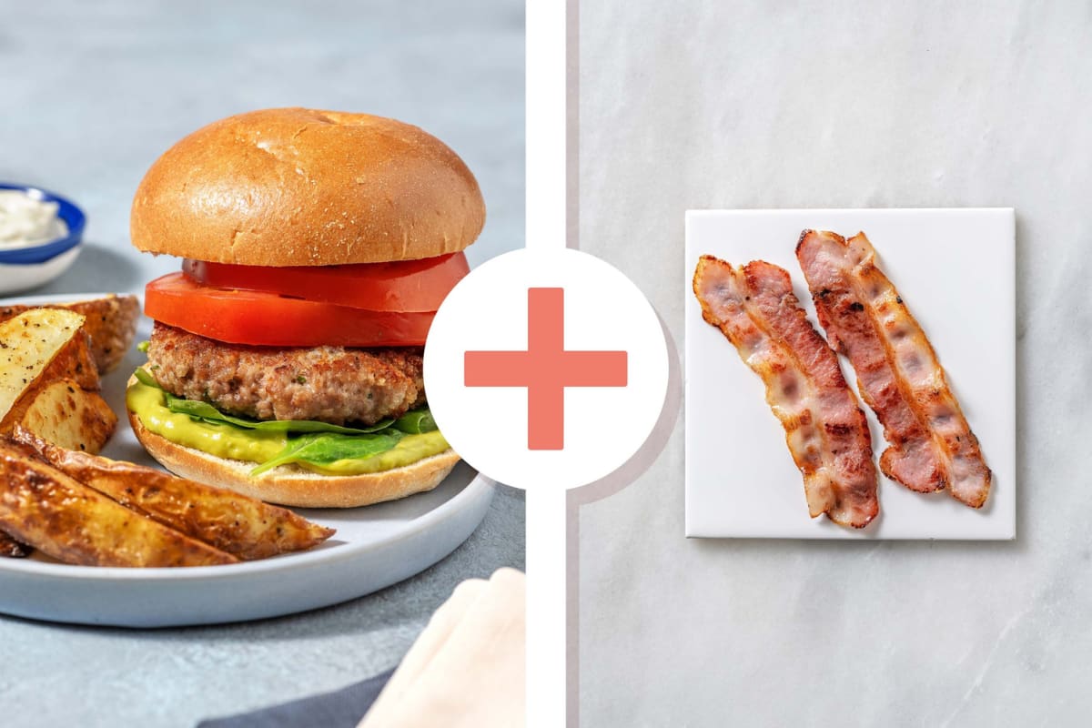 California-Style Turkey and Bacon Burgers