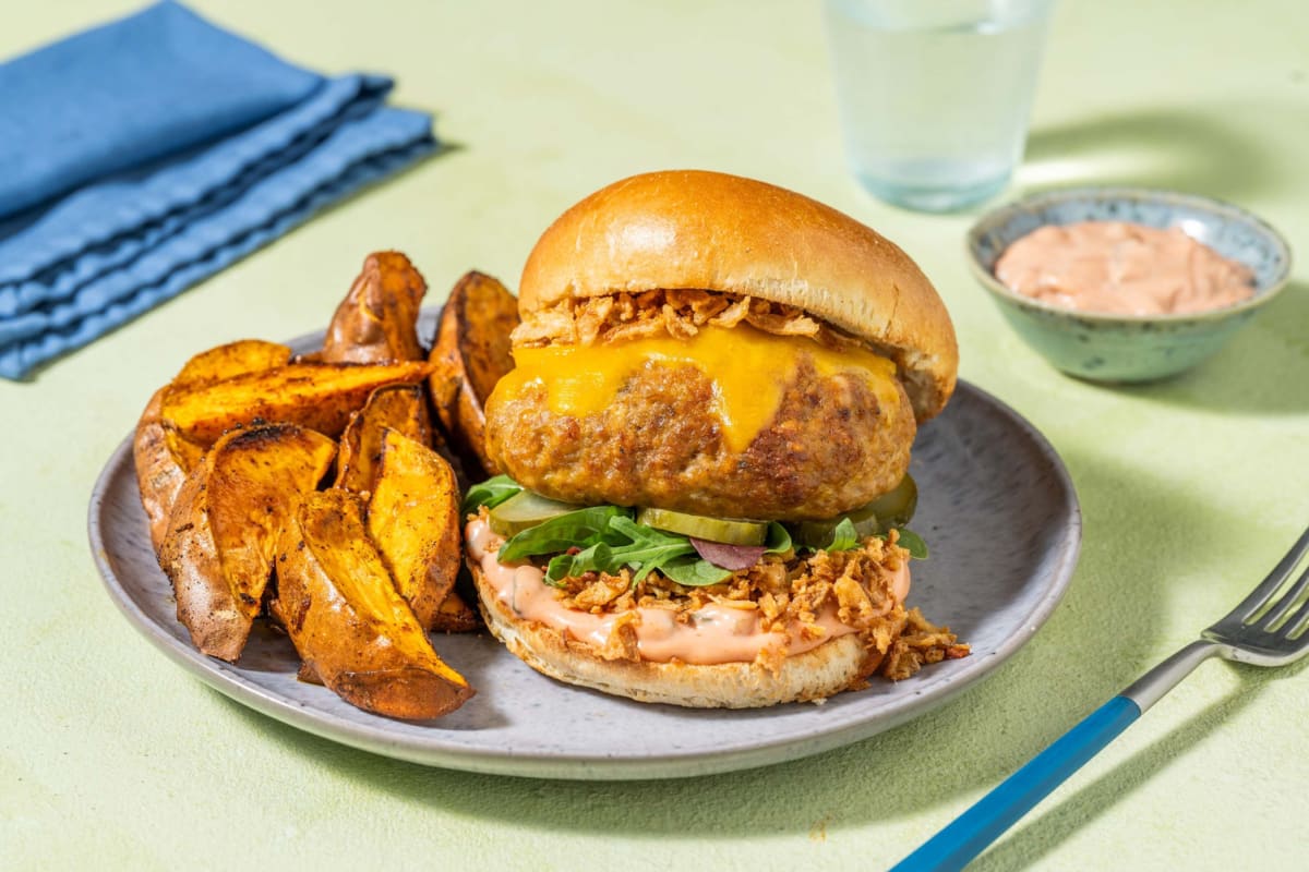 Crunchy Pork Burgers