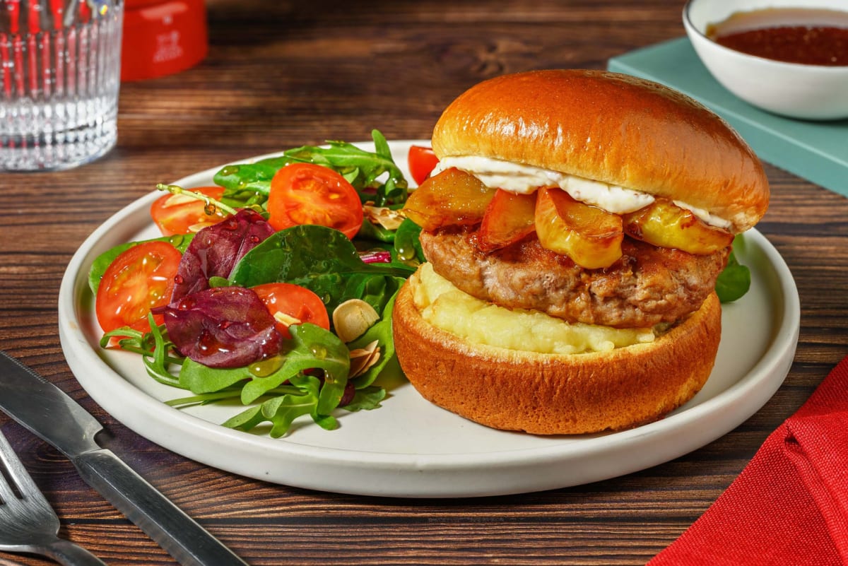 Beyond Meat® and Caramelized Apple Burgers