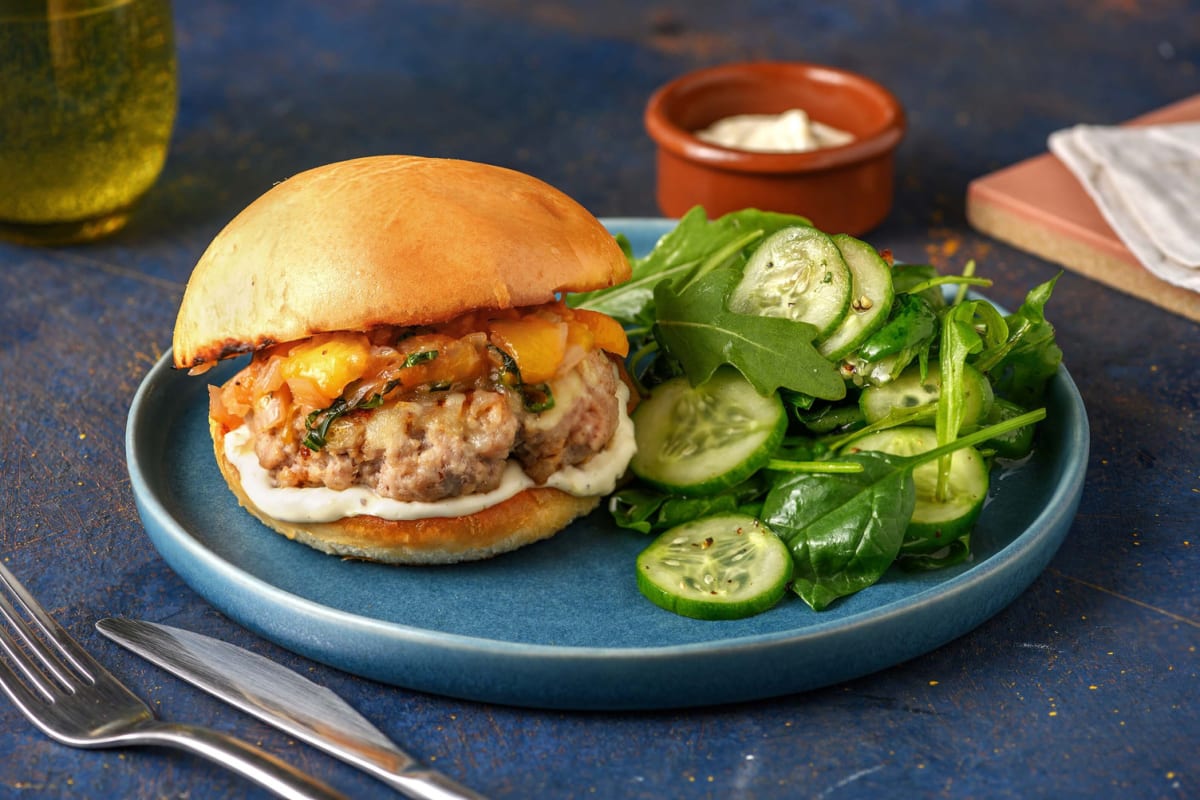 Grilled Pork Burgers