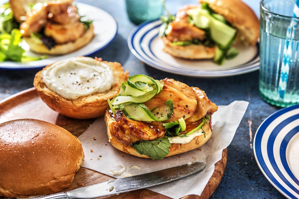 Sweet Chili Chicken Burgers