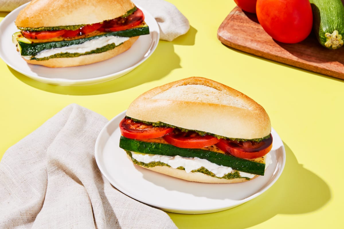 Burrata Pesto Sandwiches