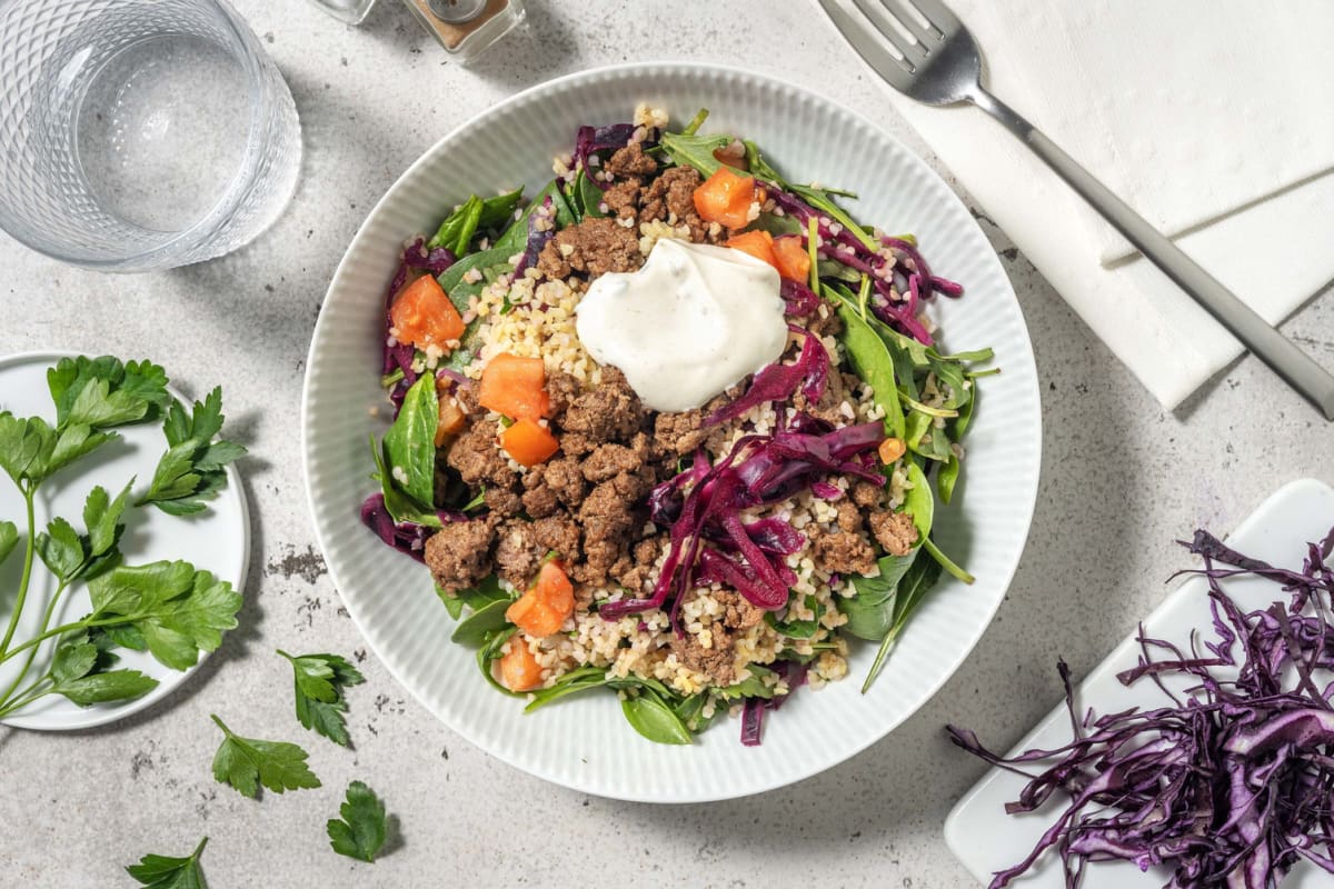 Salade de bœuf et de boulgour