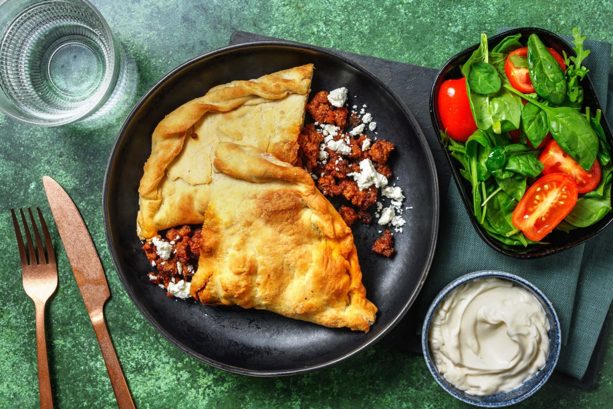 Middle Eastern-Inspired Bison Calzones