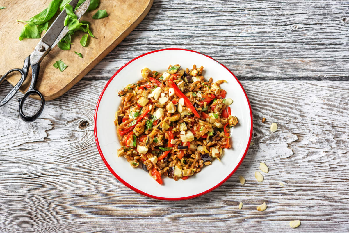 Caponata de farro à la sicilienne