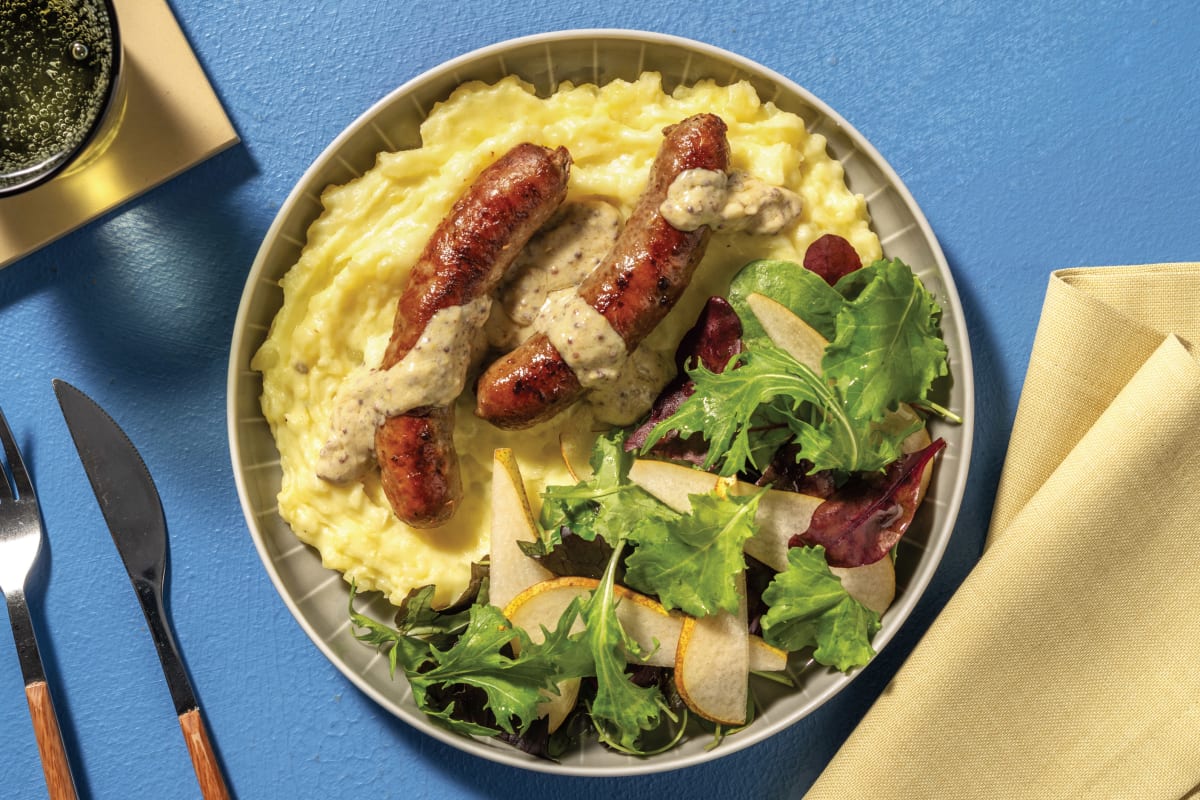 Beef Bangers & Mash