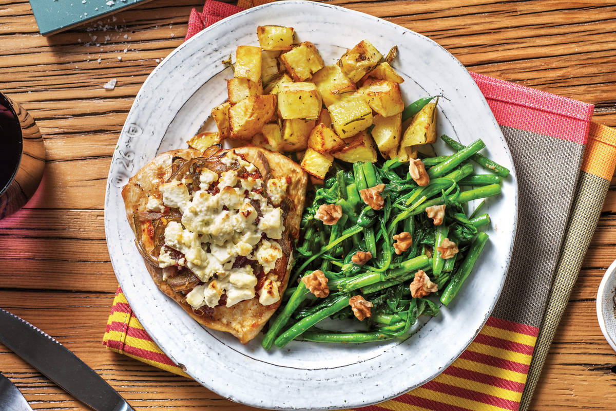 Caramelised Onion and Fetta Chicken Recipe HelloFresh