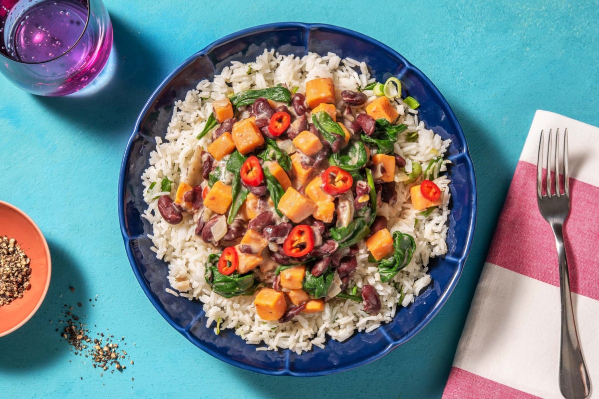 Coconut Kidney Bean Curry