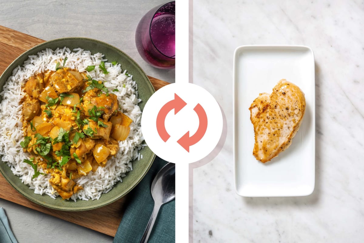 Chicken Breast Korma-Style Curry