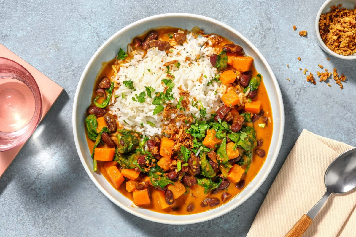 Thai Coconut Kidney Bean Curry