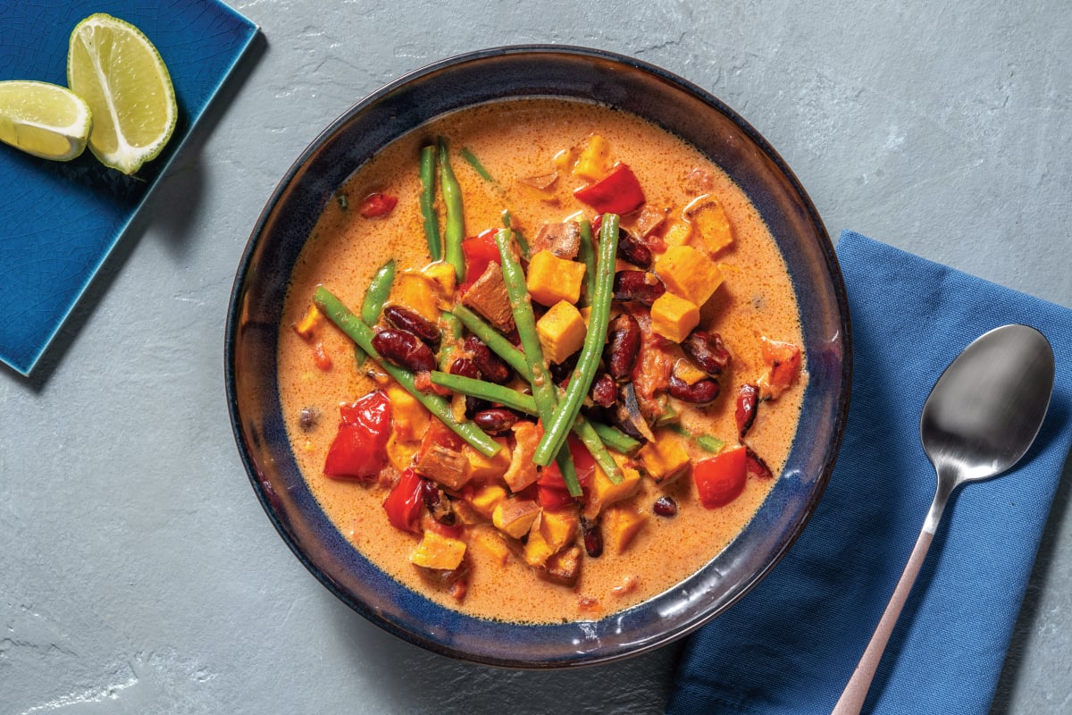 Caribbean Bean & Capsicum Coconut Soup