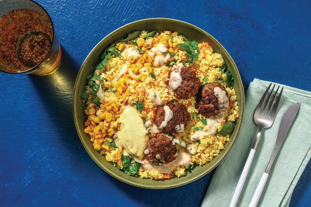 Caribbean Beef Rissoles & Coconut Sauce