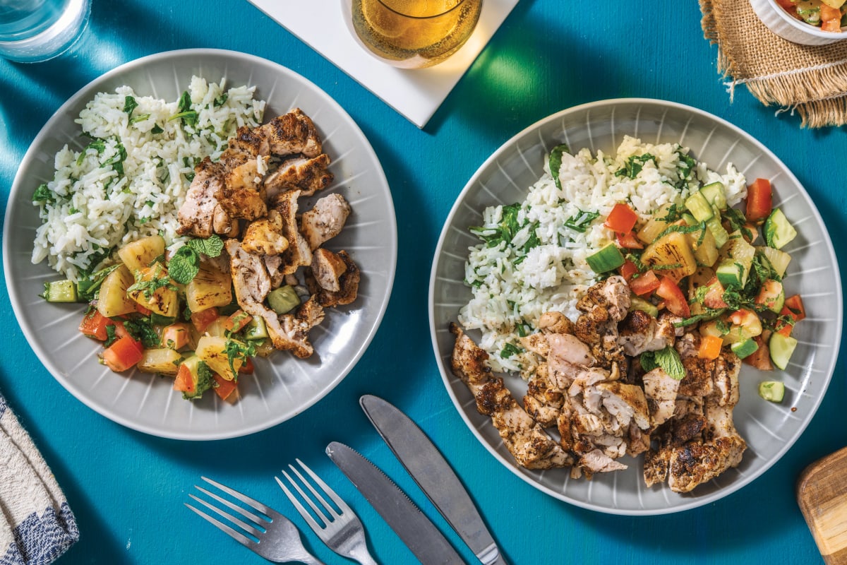 Caribbean Chicken & Coconut Rice