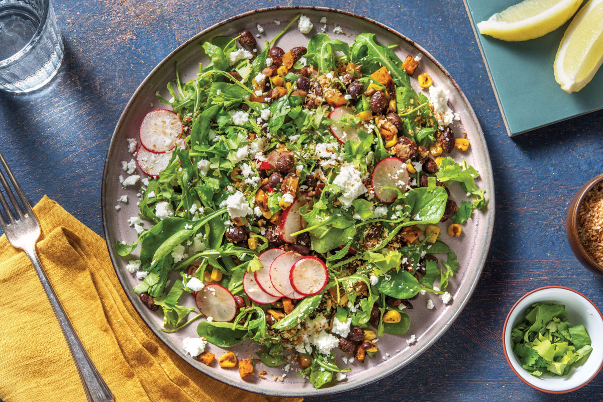 Caribbean Jerk Pumpkin & Black Bean Salad