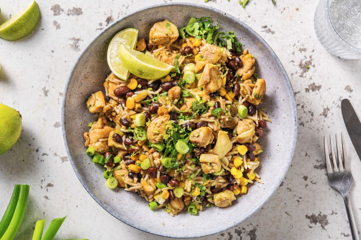 Caribbean-Style Chicken Rice Bowl