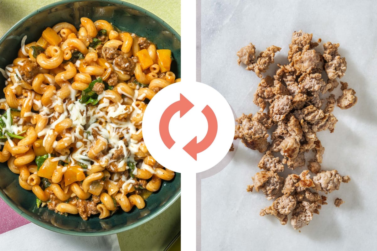 One-Pot Southwest-Style Sausage and Cavatappi