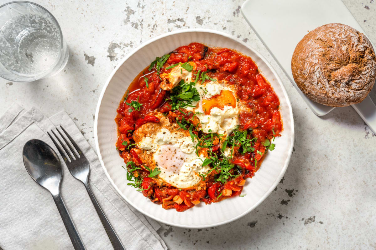 Shakshuka met verse geitenkaas