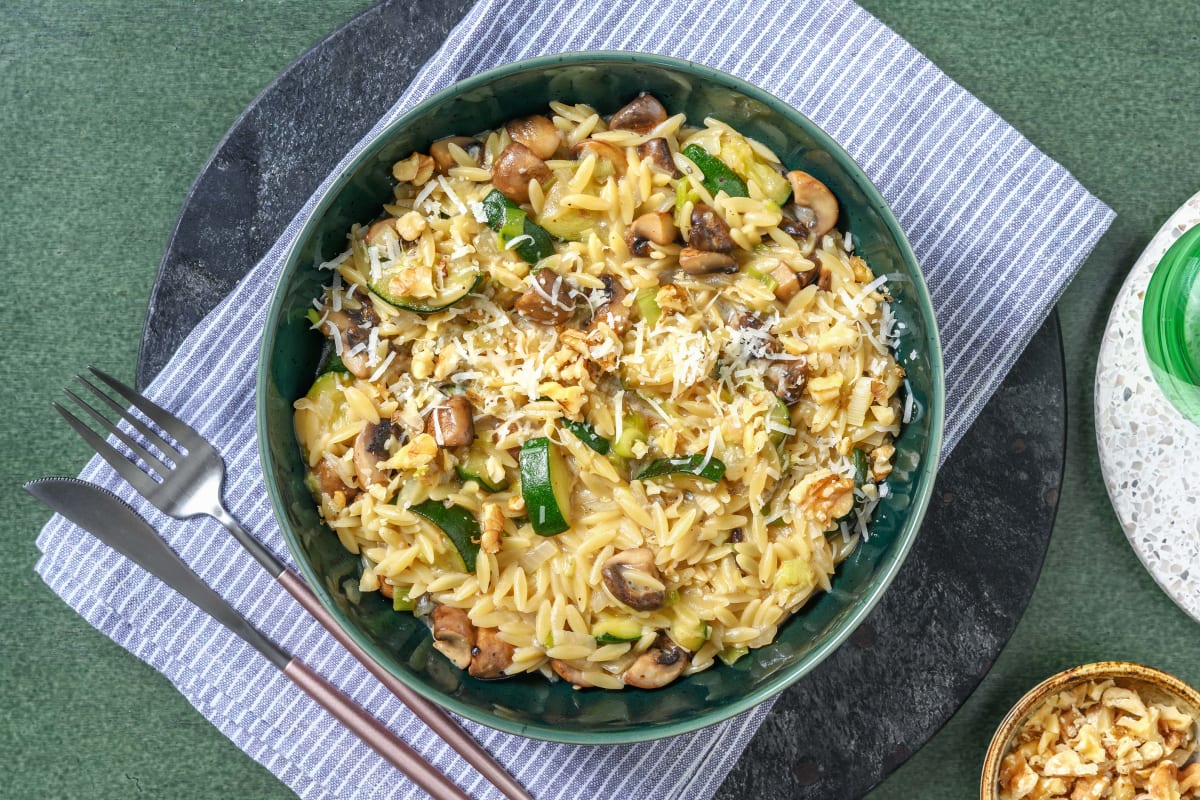 Champignonrisotto van orzo