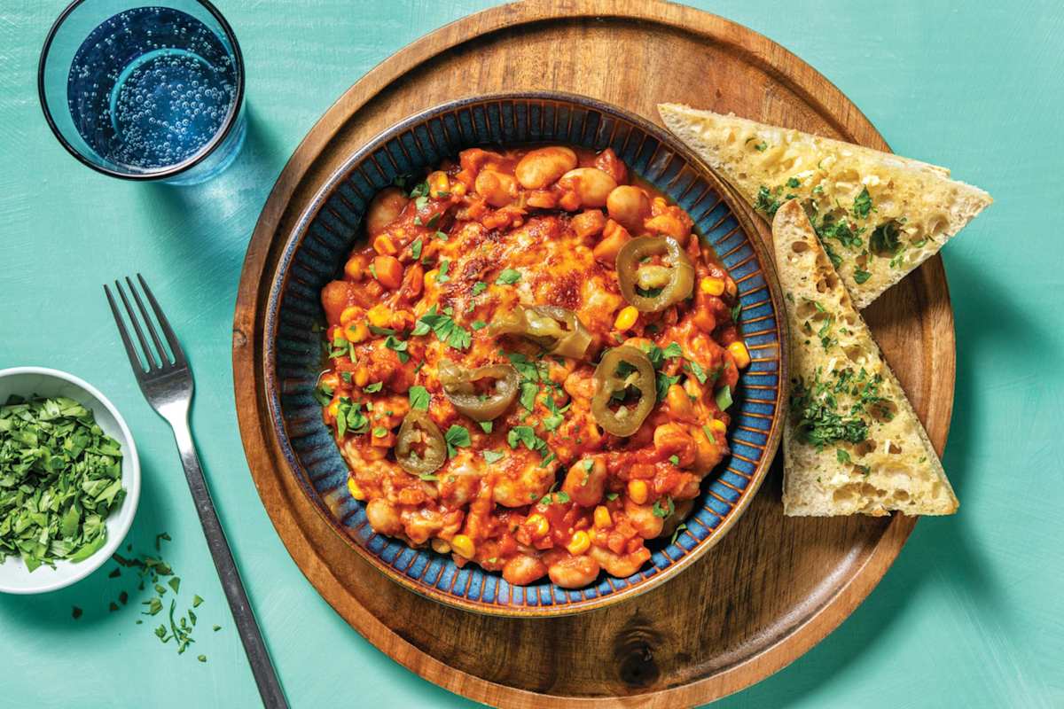 BBQ Bean & Capsicum Bake