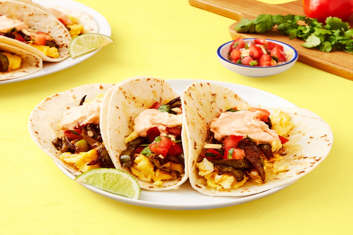 Cheesy Breakfast Tacos Recipe