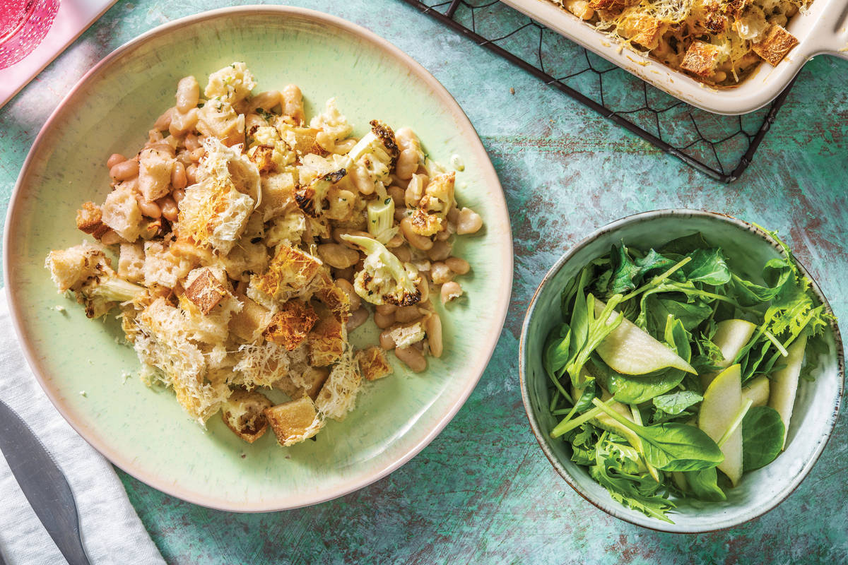 Cheesy Cauliflower & Cannellini Bean Gratin Recipe HelloFresh