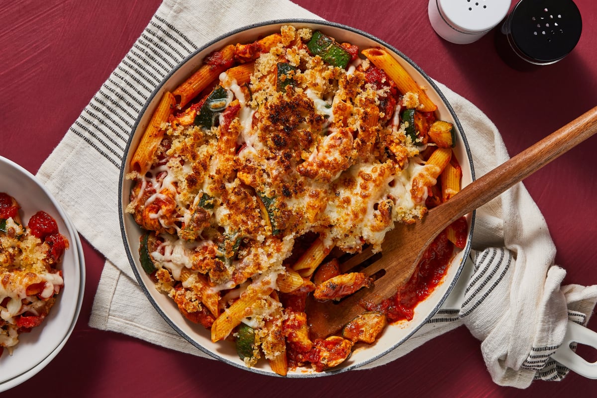 Cheesy Chicken Penne Bake