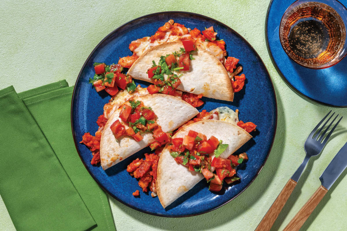 Chorizo & Bean Quesadillas