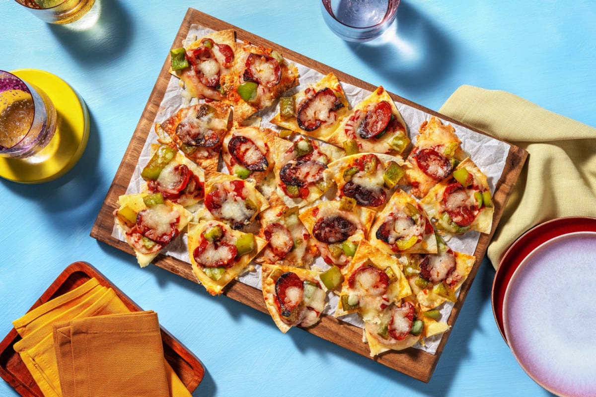 Cheesy Pizza Nachos