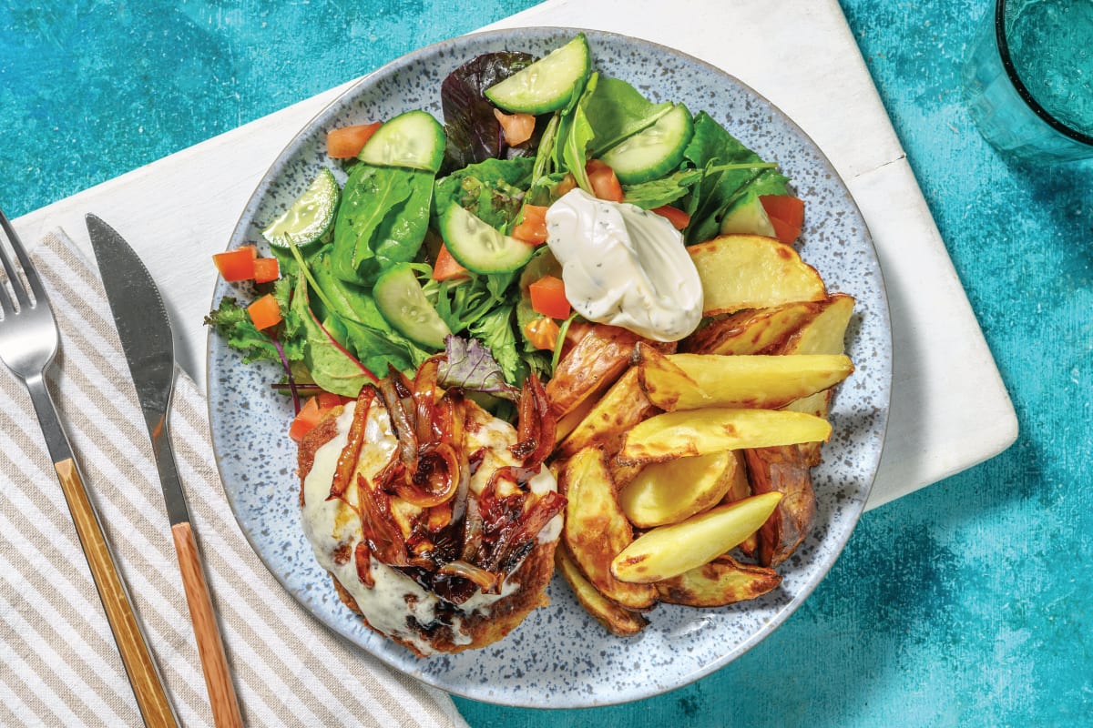 Cheesy Pork Bunless Burgers