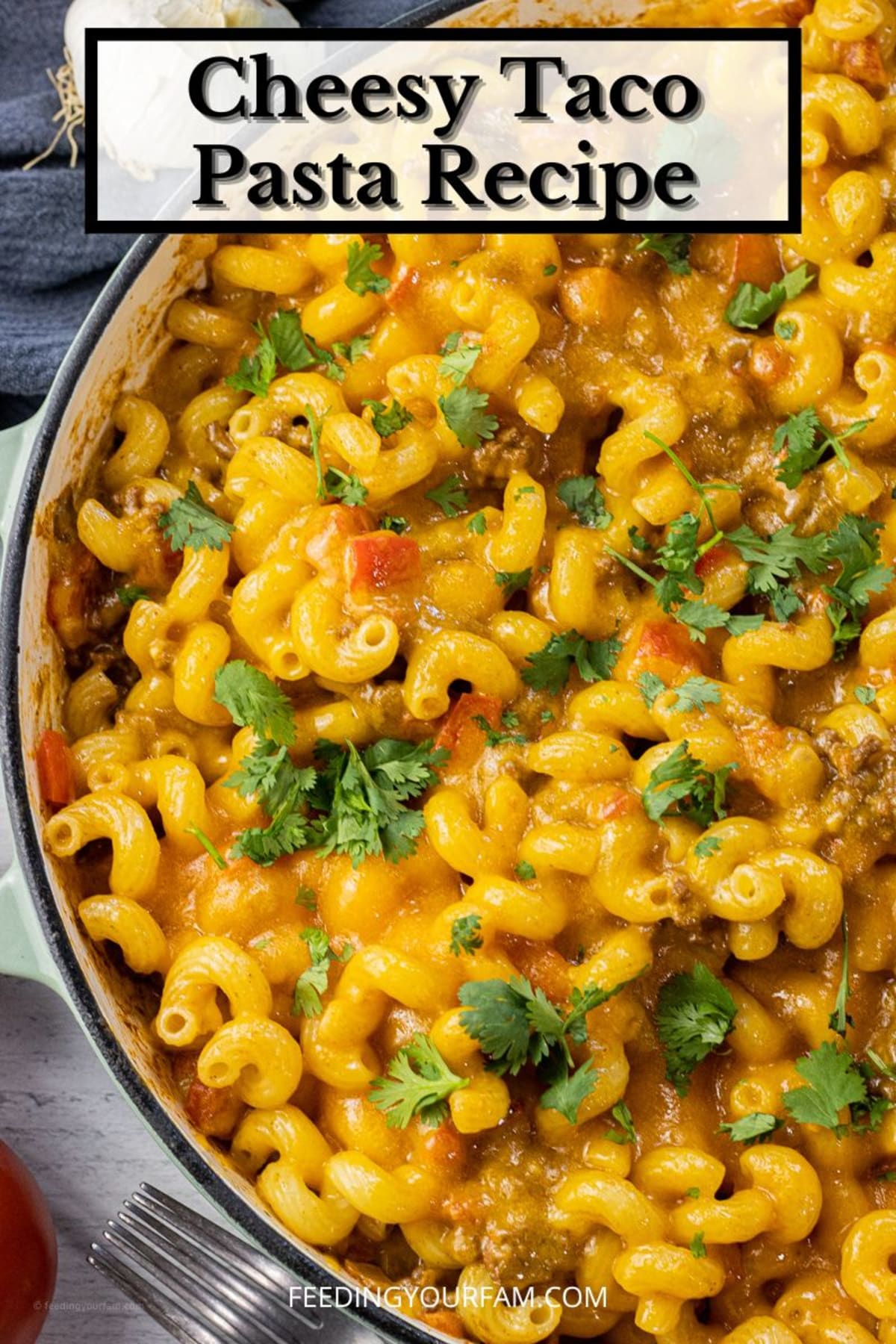 Cheesy Beef Taco Pasta