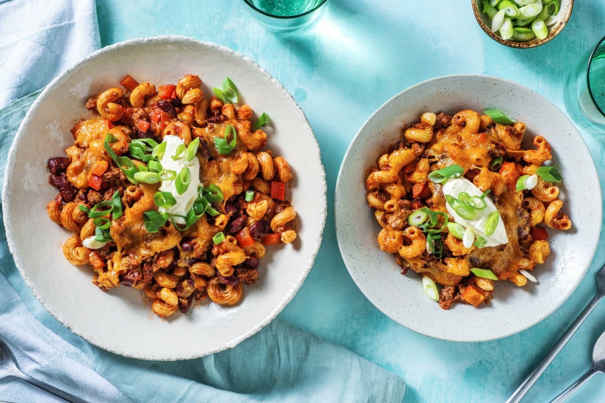 Cheesy Tex Mex Pasta Bake