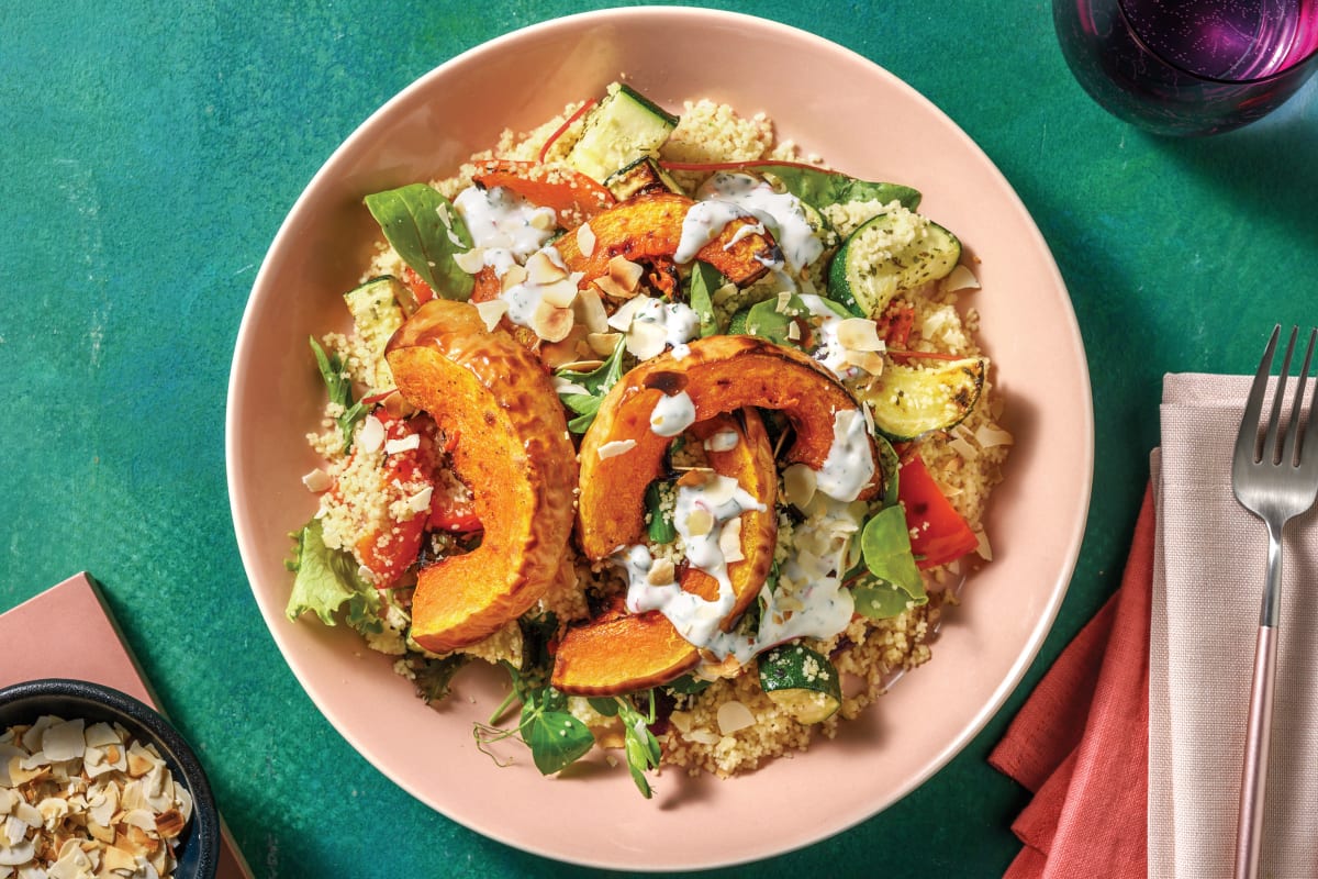 Chermoula Pumpkin & Nutty Couscous Salad