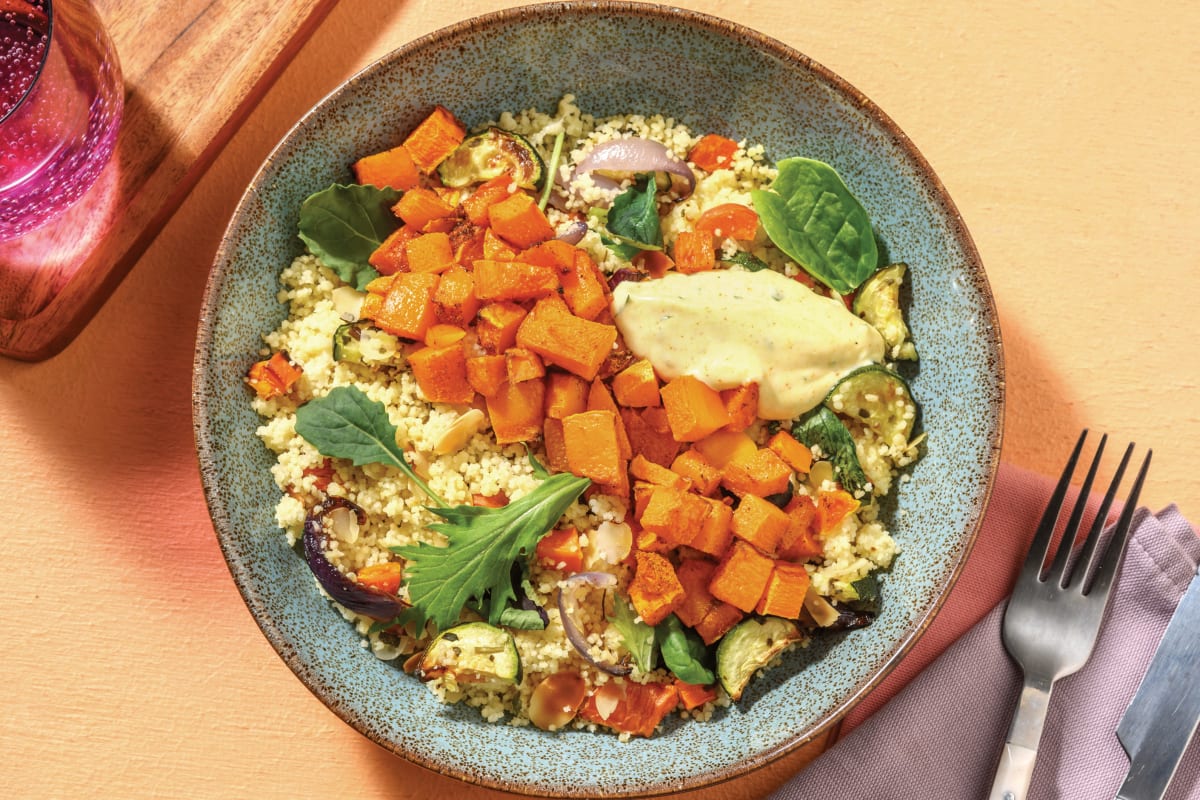 Chermoula Pumpkin & Nutty Couscous Salad