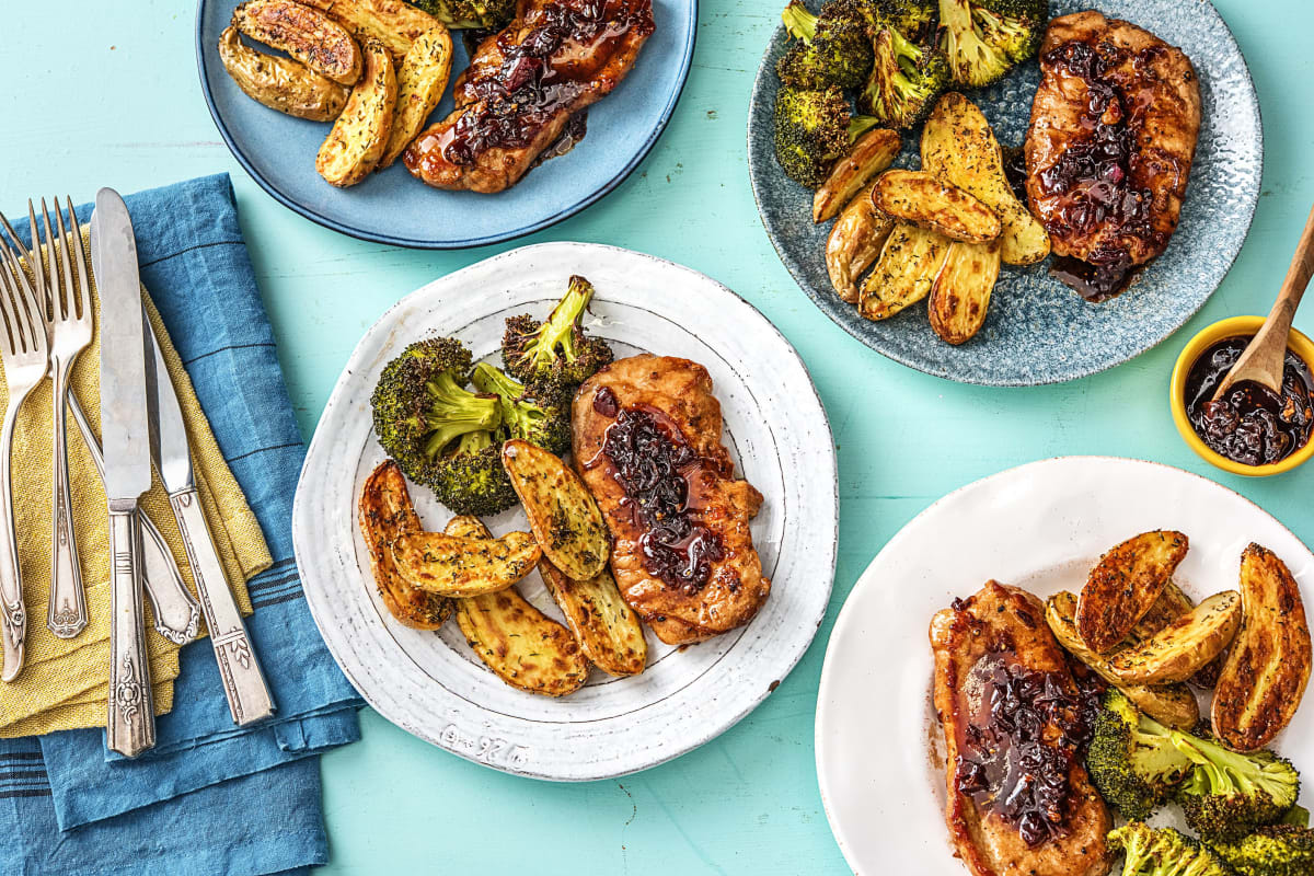 Cherry Balsamic Pork Chops