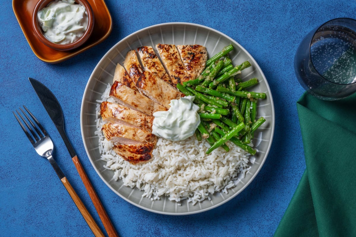 Chicken and Buttery Green Beans